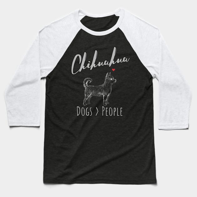 Chihuahuas - Dogs > People Baseball T-Shirt by JKA